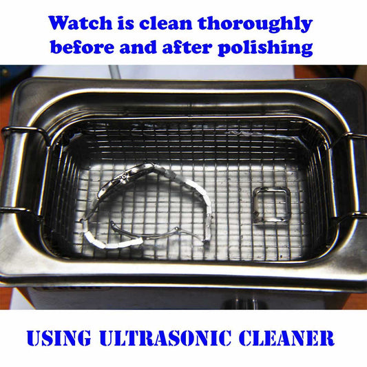 Ultrasound cleaning for watches