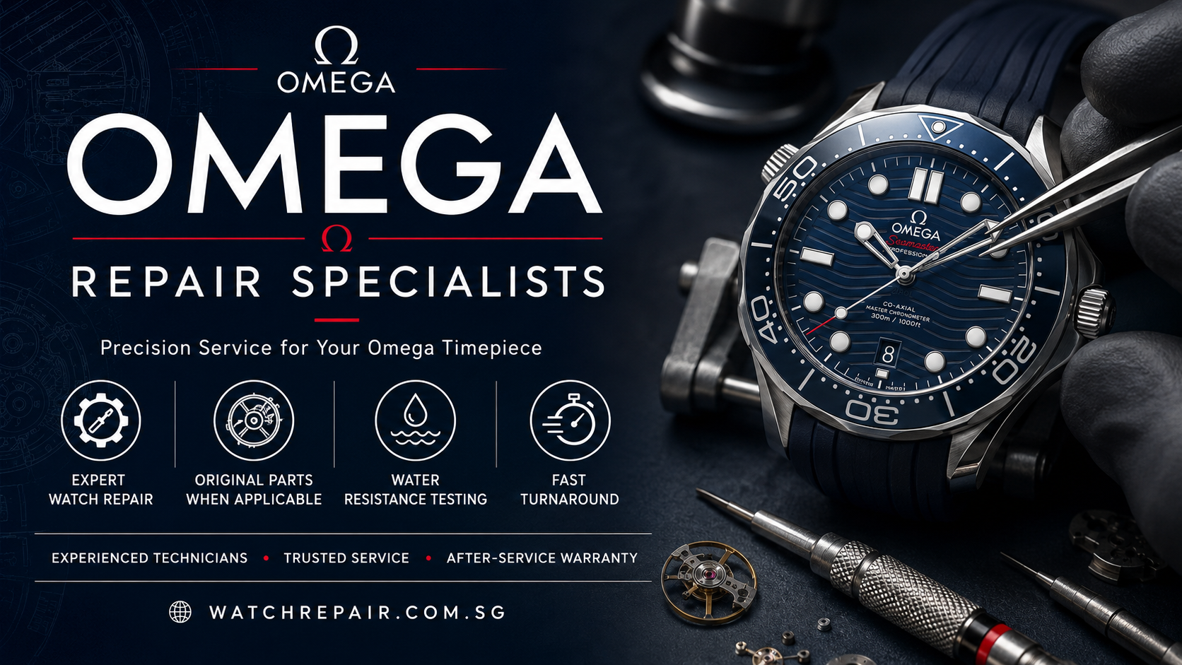 Omega Watch Servicing Singapore – watchrepair.com.sg
