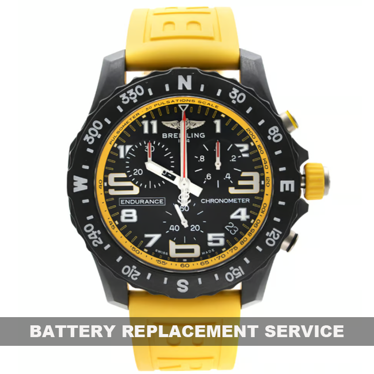 Battery replacement service for Breitling watches