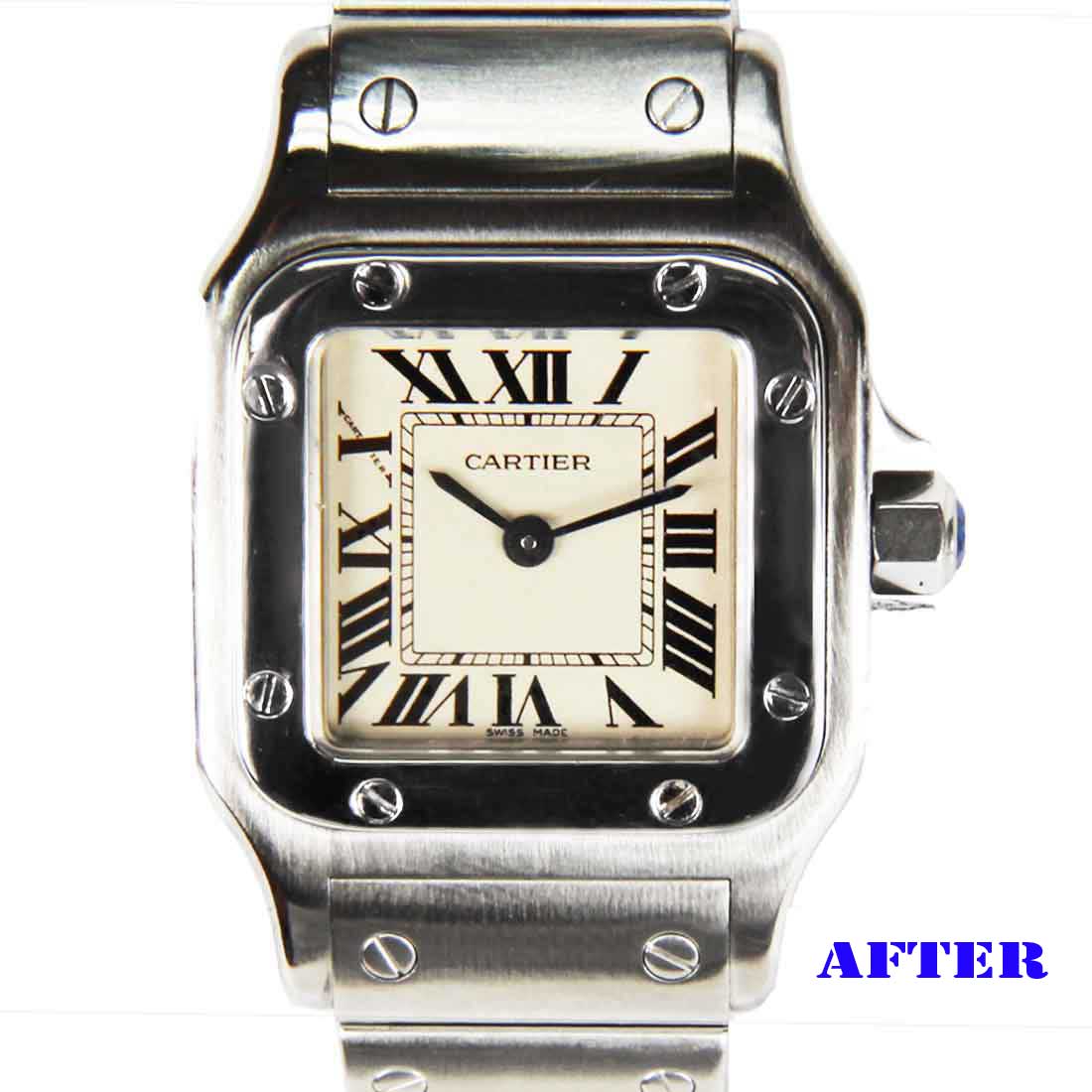 Polishing and restoration service for cartier watch